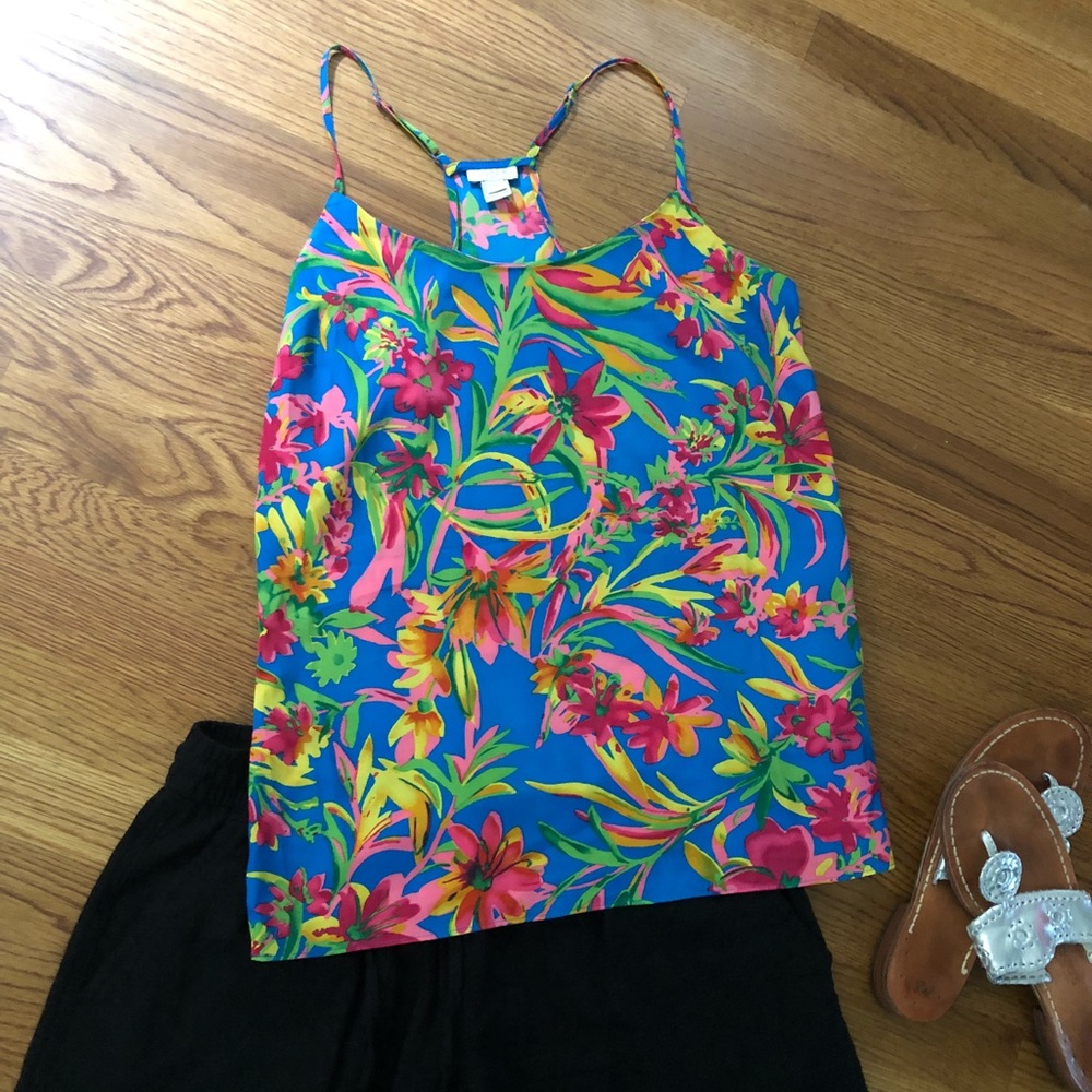 J Crew floral tank. NWOT